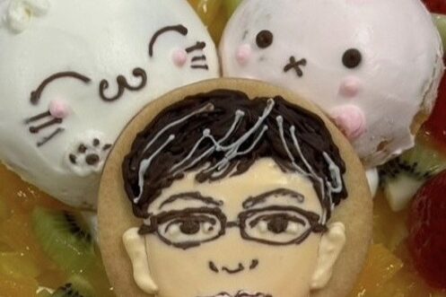 八谷先生が描かれたケーキ